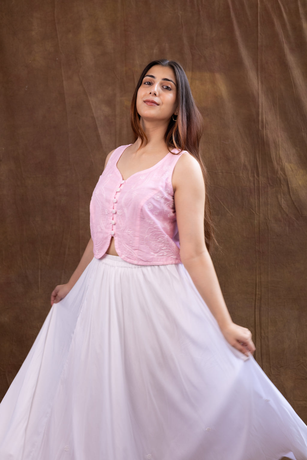 Zariya Vest & Skirt Set