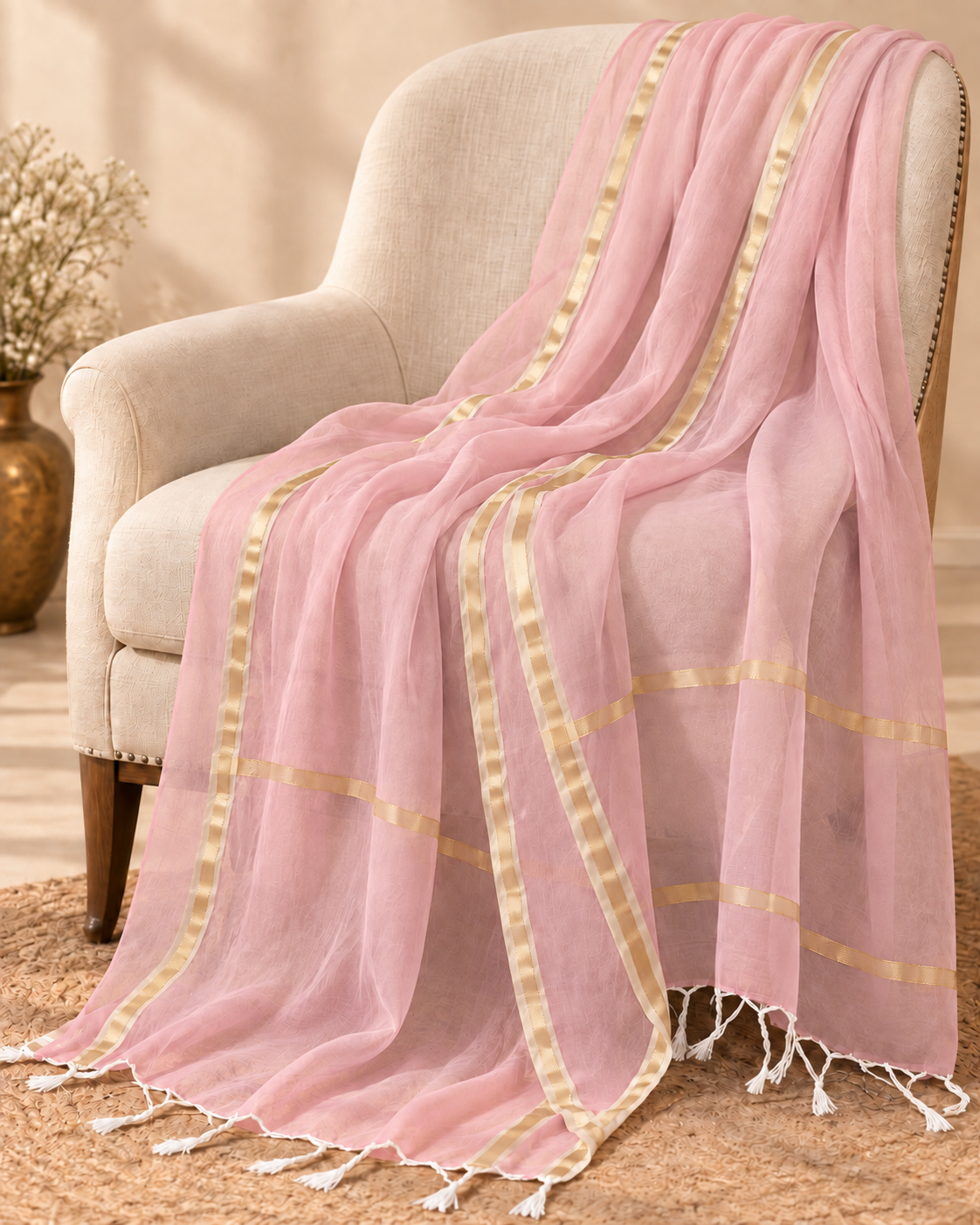 Mul Chanderi Dupatta